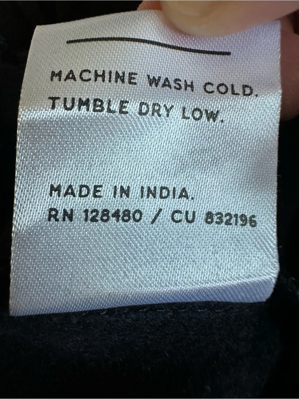 Tiny Hole Fixed NWOT Pact Black Organic Brushed Fleece Sweatpant W/ Pockets Cozy - Picture 8 of 10